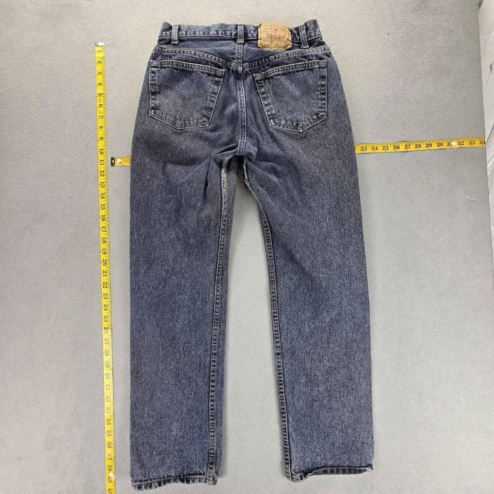 Vintage Levis 501 Jeans‎ Mens Blue Straight Button Fly Made USA Fits 28x30